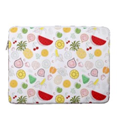 Pattern Seamless Texture Fruit 15  Vertical Laptop Sleeve Case With Pocket by Sabxi