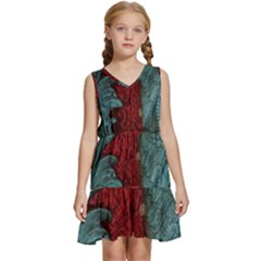Cranes Kids  Sleeveless Tiered Mini Dress by bestdesignintheworld