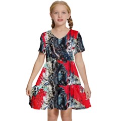 Multiple Desires-1-2 Kids  Short Sleeve Tiered Mini Dress by bestdesignintheworld