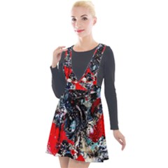 Multiple Desires-1-1 Plunge Pinafore Velour Dress by bestdesignintheworld