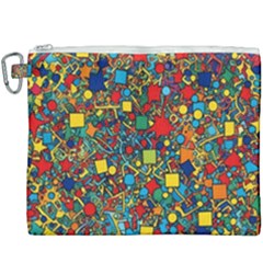 Shapes Pattern Canvas Cosmetic Bag (xxxl) by Posterlux