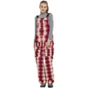 Retro 60s 50s Plaid Pattern 4 Women s Side Zip Front Pouch Ski And Snowboard Bib Pants	 View2