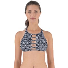 Gothic Leaf Pattern 3 Perfectly Cut Out Bikini Top by violetheavensky