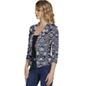 Gothic Leaf Pattern 3 Women s Casual 3/4 Sleeve Spring Jacket View2