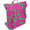 Mid Century Retro Floral 1970s 1960s Pattern 98 Buckle Up Backpack View2