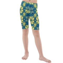 Royal Fractal Pattern 2 Kids  Mid Length Swim Shorts by violetheavensky