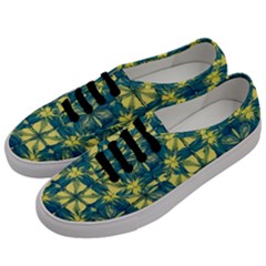 Royal Fractal Pattern 2 Men s Classic Low Top Sneakers by violetheavensky