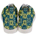 Royal Fractal Pattern 2 Men s Mid-Top Canvas Sneakers View4