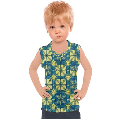 Royal Fractal Pattern 2 Kids  Sport Tank Top by violetheavensky