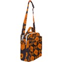 Retro 40s 50s Flowers Pattern Halloween 2 Crossbody Day Bag View2