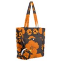 Retro 40s 50s Flowers Pattern Halloween 2 Everyday Shoulder Bag with Pouch Bag View1