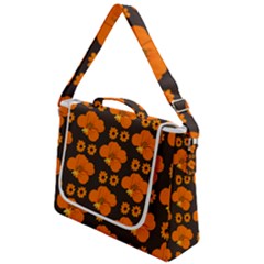 Retro 40s 50s Flowers Pattern Halloween 2 Box Up Messenger Bag by violetheavensky