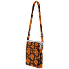 Retro 40s 50s Flowers Pattern Halloween 2 Multi Function Travel Bag by violetheavensky