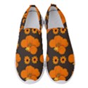 Retro 40s 50s Flowers Pattern Halloween 2 Women s Slip On Sneakers View1