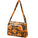 Retro 40s 50s Flowers Pattern Halloween 2 Front Pocket Crossbody Bag View1