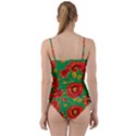 Mid Century Retro Floral 1970s 1960s Pattern 89 Sweetheart Tankini Set View2