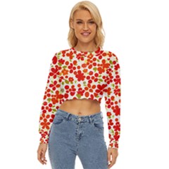 Mid Century Retro Floral 1970s 1960s Pattern 92 Lightweight Long Sleeve Sweatshirt by violetheavensky