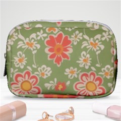 Retro 40s 50s Mexico Flowers Pattern 3 Make Up Pouch (small) by violetheavensky