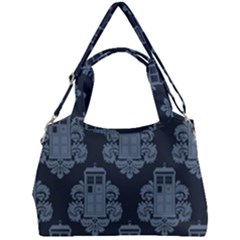 Dr Who Tardis Pattern Double Compartment Shoulder Bag by Tsamara