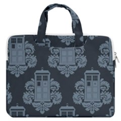 Dr Who Tardis Pattern Macbook Pro 13  Double Pocket Laptop Bag by Tsamara