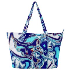 Trippy Dippy Bears Blue Dancing Greatful Dead Skull Steal Your Face Full Print Shoulder Bag by Salmanaz77