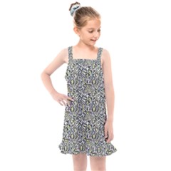 Green Leaves Kids  Overall Dress by DinkovaArt