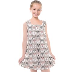 Cute Animals Kids  Cross Back Dress by DinkovaArt