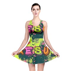Neon Jesus 8375771 Reversible Skater Dress by Jabberwonkers