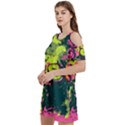 Neon Jesus 8375771 Women s Cold Shoulder Round Neck Mini Dress View2