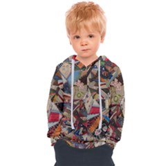Background Embroidery Pattern Stitches Abstract Kids  Overhead Hoodie by Ket1n9