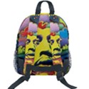 Psychedelic Rock Jimi Hendri Kids  Age 5-10 Lightweight School Backpack with Side Pockets View2