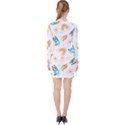 Bluey V-neck Bodycon Long Sleeve Dress View2