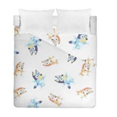 Bluey, Bluey Merch, Bluey Pattern, Bluey Bluey, Bingo, Bluey Design, Bluey Dog Duvet Cover Double Side (full/ Double Size) by avitendut