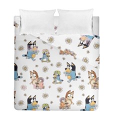 Bluey, Bluey Merch, Bluey Pattern, Bluey Bluey, Bingo, Bluey Design, Bluey Dog Duvet Cover Double Side (full/ Double Size) by avitendut