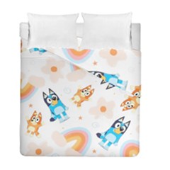 Bluey, Bluey Merch, Bluey Pattern, Bluey Bluey, Bingo, Bluey Design, Bluey Dog Duvet Cover Double Side (full/ Double Size) by avitendut