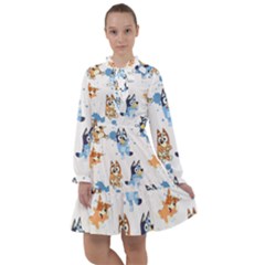 Bluey, Bluey Merch, Bluey Pattern, Bluey Bluey, Bingo, Bluey Design, Bluey Dog All Frills Dress by avitendut