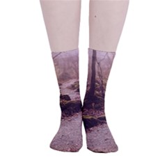 Path Trees Forest Fantasy Smooth Crew Length Tube Socks by Anend