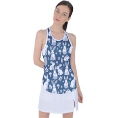 Easter Bunny Pattern Racer Back Mesh Tank Top by Valentinaart
