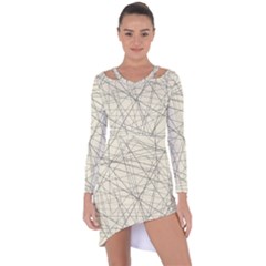 Anaru Asymmetric Cut-out Shift Dress | M3gallerystudio  by m3galleryStudio