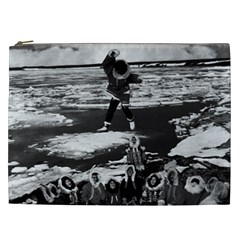 Vintage Alaska Eskimo Blanket Tossing 1970 Cosmetic Bag (xxl) by Vintagephotos