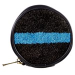 Black Blue Lawn Mini Makeup Case Back