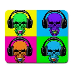 Rockin  Skulls & Lollipops Large Mouse Pad (rectangle)