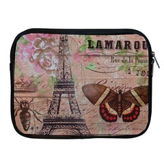 Girly Bee Crown  Butterfly Paris Eiffel Tower Fashion Apple Ipad 2/3/4 Zipper Case by chicelegantboutique