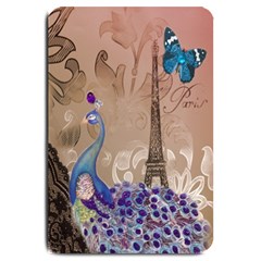 Modern Butterfly  Floral Paris Eiffel Tower Decor Large Door Mat by chicelegantboutique