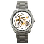 Tree Cycle Sport Metal Watch Front