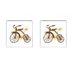 Tree Cycle Cufflinks (square)