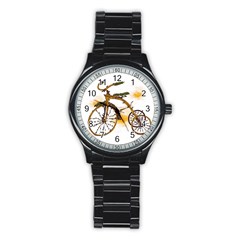 Tree Cycle Sport Metal Watch (black) by Contest1753604