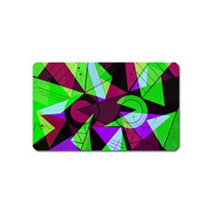 Modern Art Magnet (name Card) by Siebenhuehner