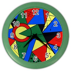 Modern Art Wall Clock (color) by Siebenhuehner