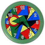 Modern Art Wall Clock (Color) Front